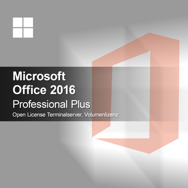 Microsoft Office 2016 Professional Plus Open License Terminalserver, objemová licence