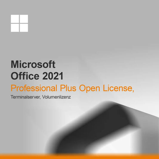 Microsoft Office 2021 Professional Plus Nyílt Licenc, Terminálszerver, Tömeges licenc