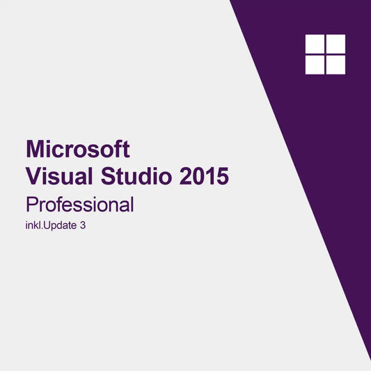 Microsoft Visual Studio 2015 Professional incl. Mise à jour 3