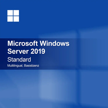 Microsoft Windows Server 2019 Standard, monikielinen, peruslisenssi