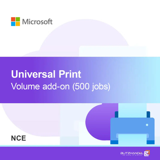 Dodatna količina Universal Print (500 opravil) (NCE)